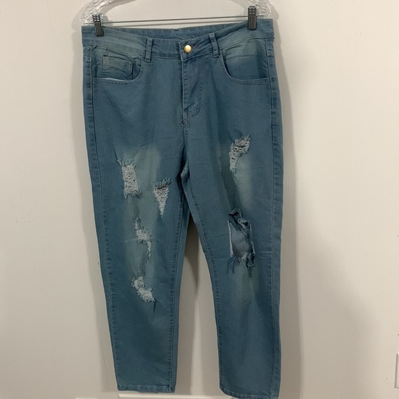 Bougies Boutique unbranded Very distressed jeans Sz 2XL & XL good condition - Picture 6 of 7